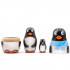 Micro Matryoshka Penguins Set 3 Pcs