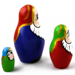 Micro Matryoshka with Dwarfs Figures Set 3 Pcs