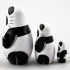 Micro Matryoshka with Panda Figurines 3 Pcs