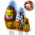 African Animals Set 3 Piece Small Wood Nesting Dolls for Kids