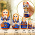 Russian Doll in Norwegian Traditional Dress Bunad Set of 5 pcs