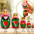 Russian Doll in Strawberry Dress Set of 5 pcs