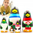 Penguin Nesting Dolls Set of 5 pcs - Matryoshka Doll with Cute Penguin Figurines