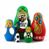 World Cup 2018 Matryoshka Nesting Dolls Set of 5 Pcs