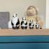 Panda Bear Dolls Set of 5 pcs