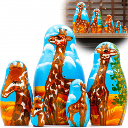 Giraffe Nesting Dolls Set of 5 pcs