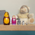 Matryoshka dolls Masha and the Bear set of 5 pieces
