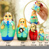 Dentist Nesting Dolls Set of 5 pcs - Medical Themed Matryoshka