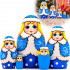 Snow Maiden Christmas Nesting Dolls Set of 5 pcs