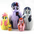Matryoshka Nesting Dolls My Little Pony: Friendship Is Magic Set of 5 pcs