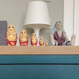 Buddha Nesting Dolls Set of 5 pcs