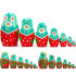 Matryoshka Nesting Dolls in Sunflower Sundress for Women Set of 7 pcs