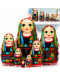 Nesting Dolls in Ukrainian Vyshyvanka for Women Set of 7 pcs