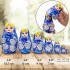 Russian Dolls in Sarafan Dress with Chamomile Flowers Set of 7 pcs