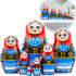 Matryoshka Dolls in Polish Costumes with Ornaments Made in Poland Set of 7 pcs
