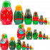 Matryoshka Dolls with Characters from Russian Folk Tale Princess and The Frog Set of 7 pcs