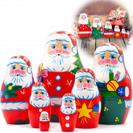 Nesting Dolls with Santa Claus Decoration Set of 7 pcs