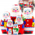 Santa Nesting Dolls Set of 7 pcs - Matryoshka Doll with Santa Claus Figurines