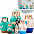Nurse and Doctor Nesting Dolls Set of 7 pcs 