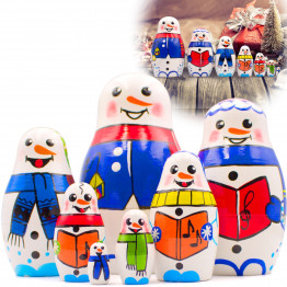 Snowman Nesting Dolls Set of 7 pcs