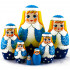 Snow Maiden Nesting Dolls Set of 7 pcs
