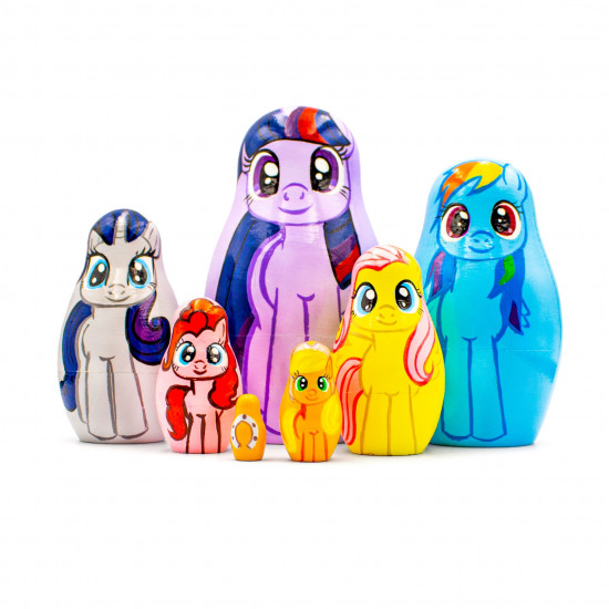 Matryoshka Nesting Dolls My Little Pony: Friendship Is Magic Set of 7 pcs