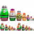 Vikings Russian Nesting Dolls Set 7 pcs