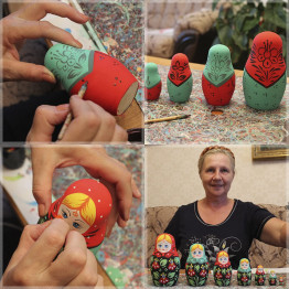 Unpainted Nesting Dolls - DIY 5 Matryoshka Nesting Dolls Blank