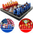 American vs Soviet Army Chess Board Game