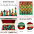 Decorative Khokhloma Painting Color Russian Art Chess Set