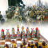 Themed Chess Kulikovo Battle Russian Knights vs Mongol Golden Horde Soldiers