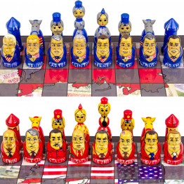 World Leaders Matryoshka Chess Set