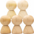 Wooden Peg Dolls Unfinished 2'' Set of 5 pcs